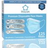 125-Pack Disposable Face Mask Premium Comfort Earloops with Dispenser Box