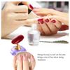 2 Set Magnetic Nail Tips Stand Holders Prefessional Manicure Tools Set Magnetic Alloy Nail Art Tip Practice Stand Set for Salon DIY and Practice Manicure (Pink and Purple)