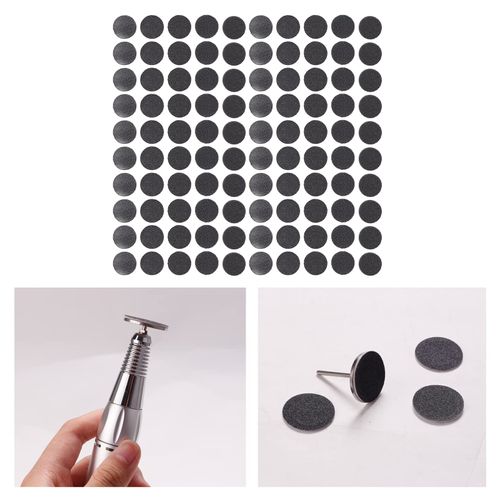 Callus Remover Sanding Disc,100pcs Feet Grinder Sandpaper Pedicure Tool Sandpaper Electric Callus Remover Accessory Pedicure Tool Sandpaper(180#fine sand)