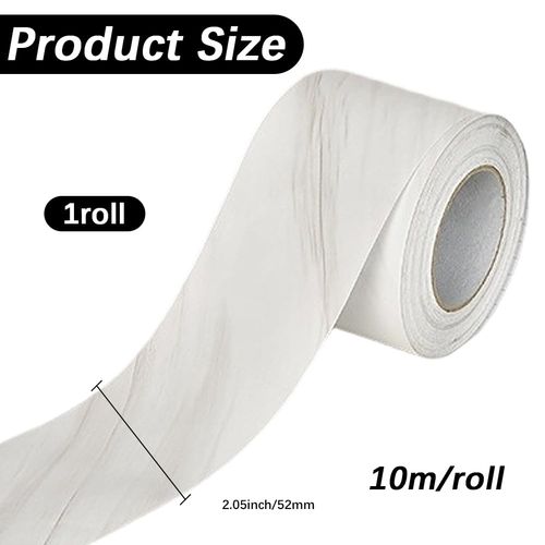 GORGECRAFT 10m*52mm Wood Grain Tape Flaxen Realistic Wood Grain Repair Tape Self Adhesive Waterproof Veneer Edge Banding for Tables Chairs Baseboards Doors Windows Floors and Furniture Renovation