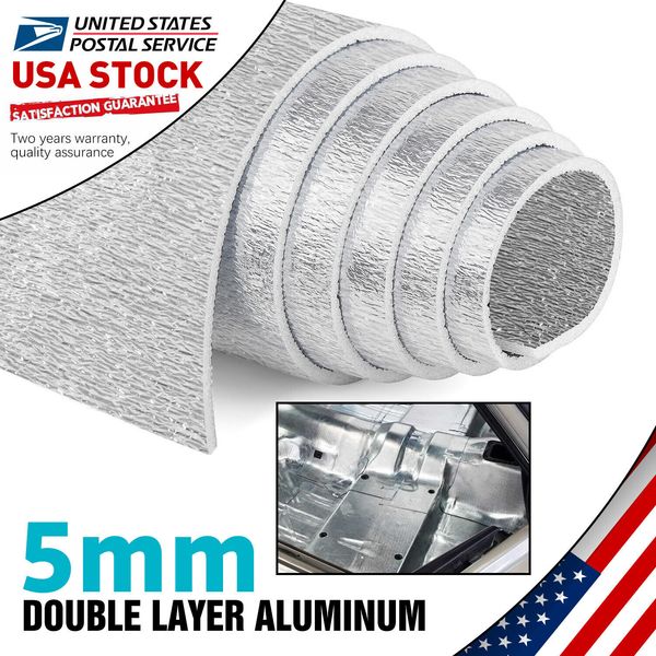 Reflective Foil Radiator Insulation Roll Vapor Heat Barrier 100cm x 200cm 5mm