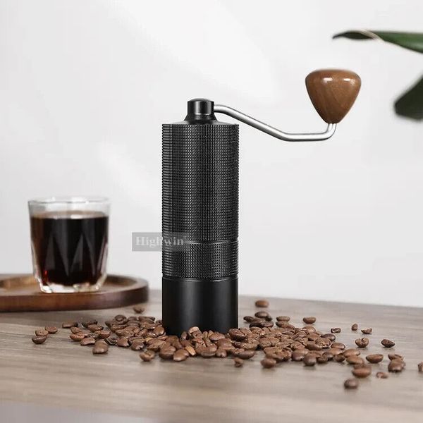 HIGH Manual Coffee Bean Grinder Handy Stainless Steel Burr Portable Travel 20g