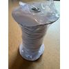 3mm (1/8 inch) White  Round String Elastic Cord 55 yard rolls for sewing / masks
