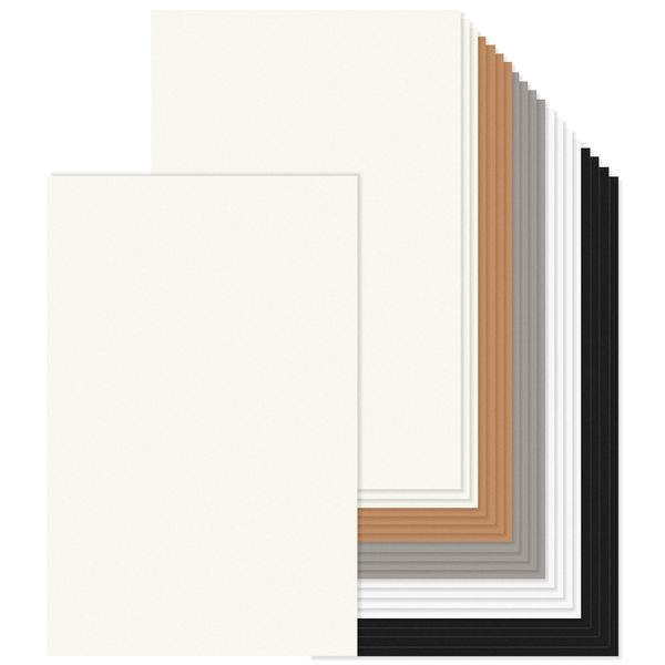 11x17 Inch Large Colored Cardstock Paper White Ivory Black Brown Kraft Grey 20 Sheets 80lb A3 Aesthetic Color Card Stock Printer Paper Sheet for Printing,Poster Board