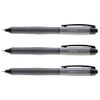STABILO Pack of 3 Rollerball Gel Pens Medium Tip Black