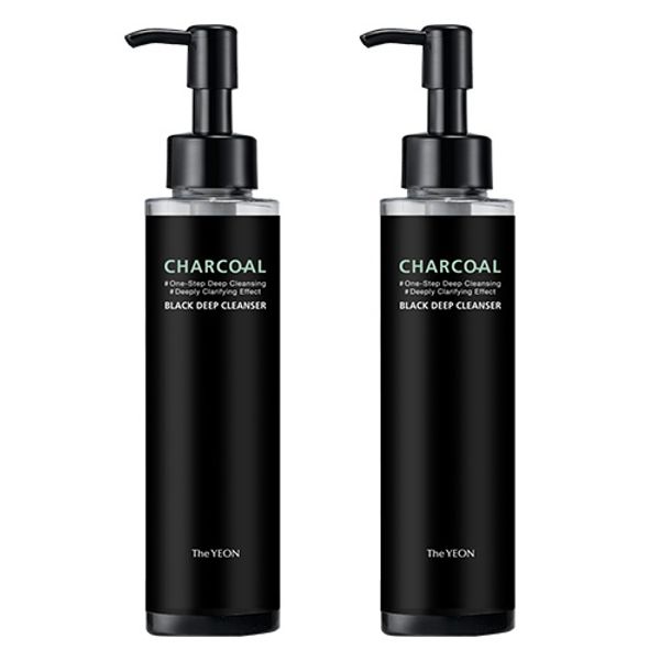 The YEON Charcoal Black Deep Cleanser 150ml 2 Oil to Foam Type