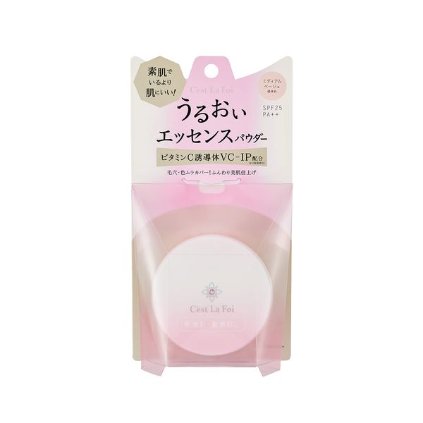 Ceraphore Essence Powder, Medium Beige, 0.3 oz (8 g), Better for Skin Than Bare Skin, Moisturizing Essence Powder, Protects From Scrubbing Masks