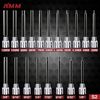 19-Piece 3/8Inch Drive Extra Long Allen Hex Bit Socket Set Standard SAE & Metric