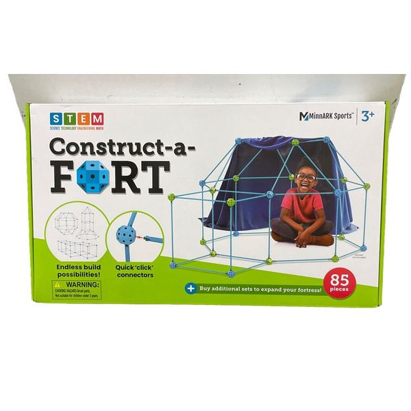 Construct-a-Fort Buildable Children's Playset, 85 Pieces Count per Pack,