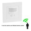 Motion Sensor Light Switch, Wall Mounted PIR Light Switch, AC 110V-240V PIR Movement Sensor Light Switch with Occupancy Sensor Indoor Wall Flush Mounted on off Switch