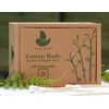 LEAF BOAT Bamboo Cotton Buds | Cotton Buds for Ears, makeup cleaning, etc. | GOTS Certified Biodegradable, Eco-Friendly and Plastic Free | Vegan | Recycled Packaging | (Pack of 1 Box, 300 Buds)