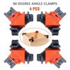 90 Degree Angle Clamps Woodworking Corner Clamp Right Angle Clip Fixer 4 PCS/Set