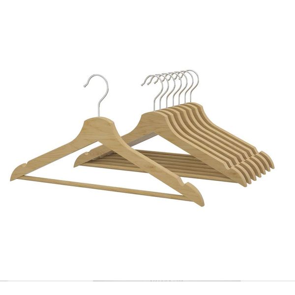 Ikea BUMERANG Natural 30167102 Clothes Hangers Set of 8