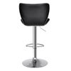 2PCS  Adjustable Bar Stools w/Shell Back Soft PU Leather Swivel Bar Stools Durab
