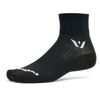 Swiftwick- ASPIRE TWO Running & Cycling Socks, Firm Compression Fit (Black, Large)