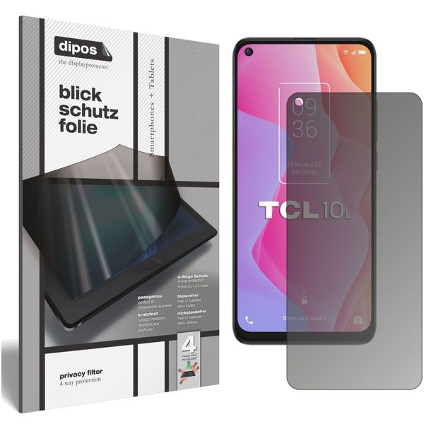 Screen Protector for TCL 10 5G Privacy Filter 4-Way Protection dipos