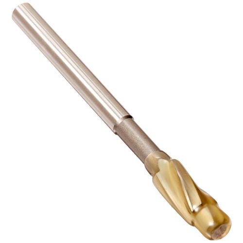 KEO 55217 Cobalt Steel Precision 3 Flutes Cap Screw Counterbore, Integral Pilot, Uncoated (Bright) Finish, 0.414" Diameter, 1/4" Size