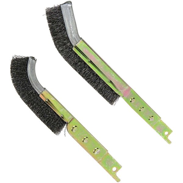 SK11 ZAK Reciprocating Wire Brush for Reciprocating Saw, Long and Short, Set of 2