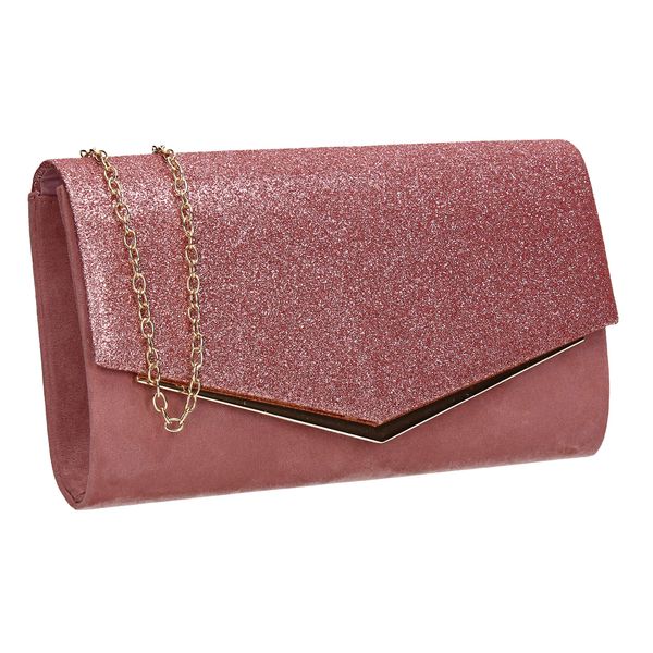 SwankySwans Women's Janey Clutch Bag, Blush