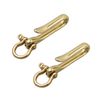 Felimoa U Shaped Hook Belt Hook Key Chain Hardware with D-Ring Set of 2