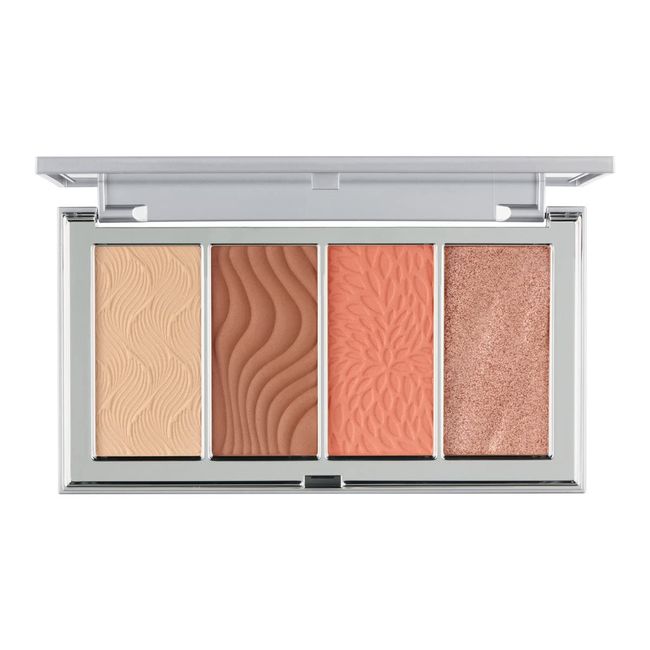 PÜR Beauty 4-in-1 Skin-Perfecting Powders Face Palette, Medium-Tan, 1 ct.