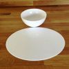 Oval Placemat Set - Gloss Yellow 2 Placemats Large 58cm x 38cm