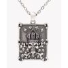 Skull Trump Card Pendant Necklace