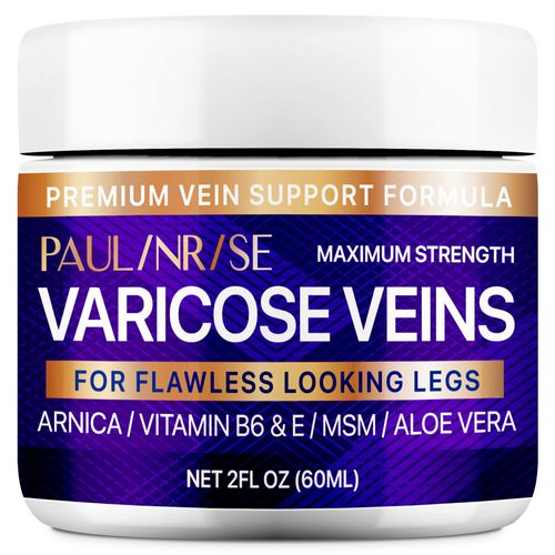 PAULINRISE Varicose Vein Cream for Legs - Improves Blood Circulation, Reduces Spider Veins and Heaviness, 2 Oz