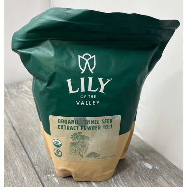 Lily of the Valley Organic Fennel Seed Extract Powder 10:1 16 oz BB 8/25