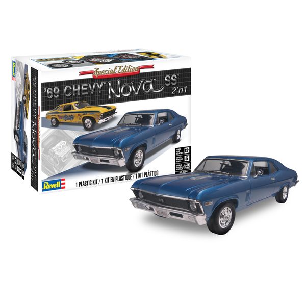 Plastic Model Kit-'69 Chevy Nova Ss 1:25