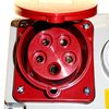 32 Amp 415V 5 Pin Interlock Socket Switched 3P+N+E 3 Phase Red