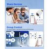 HAPYTHDA Remote Control Light Socket with Wifi(2.4G Only), Smart WiFi & Bluetooth & RF433 E26 E27 Light Bulb Adapter & Wireless Wall Switch, Remote and APP Control, Voice Control with Alexa and Google