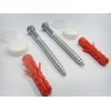 W.C. Pan Fixing Set - White Caps