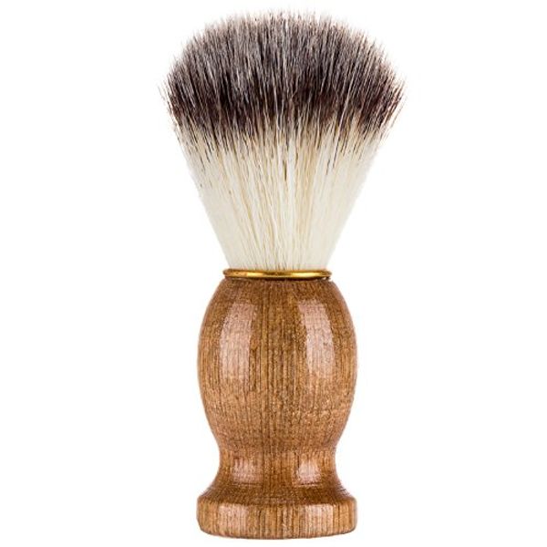 zalati Shaving Brush Soft Badger Hair Brush with Wood Handle for Men Wet Shaving