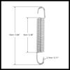Hihaha Motorcycle Silver Tone Side Stands Bracket Kickstand Return Spring Durable Material