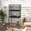 Double Stackable Bird Cage with Stand for Canaries, Lovebirds Finches