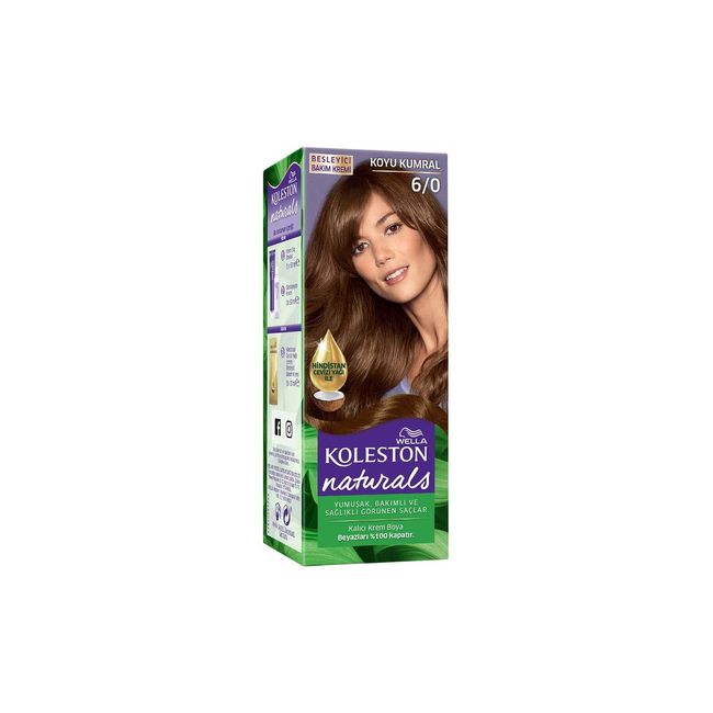 Wella Koleston Naturals Saç Boyası 6/0 Koyu Kumral