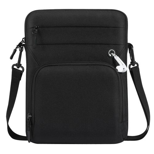 Dadanism 9-11 Inch Tablet Sleeve Bag with Shoulder Strap for iPad 10th Gen 10.9" Air 5/4, iPad (A16) 11", i-Pad 9/8/7th Gen 10.2", i-Pad Air/Pro 11", Galaxy Tab A9+ Plus 11", reMarkable 2 10.3",Black