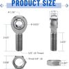 5/8” Heim Joints Rod End Kit, 750” Chromoly Left &Right Hand Thread Suspension