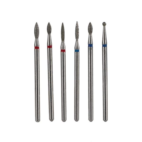 6pcs Nail Drill Bits File Grinding Head Set Electric Manicure Pedicure Nail Art Tools Remove Acrylic Nails Gel Polish Poly Exion(05)