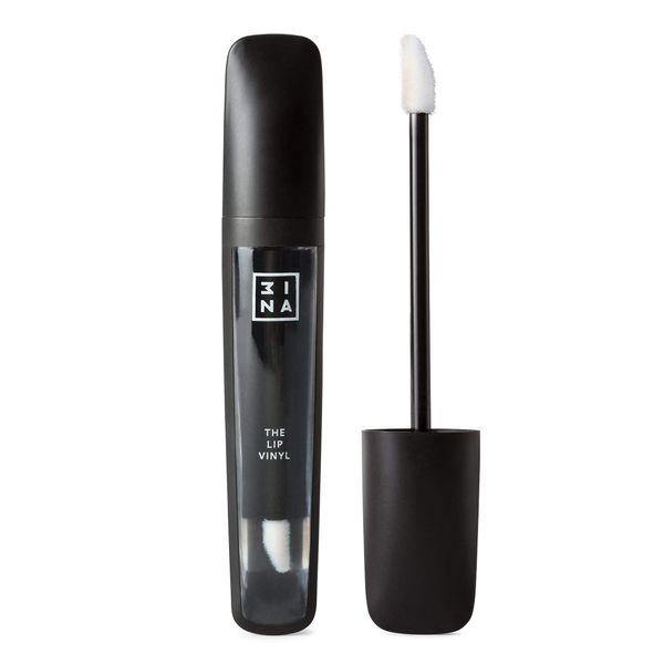 3INA MAKEUP - Vegan - Cruelty Free - The Lip Vinyl 700 - Transparent - weight LightLongwearing Formula - Highly Pigmented - Creamy Non Sticky Texture - Glossy Wet Look Finish - Wand Applicator