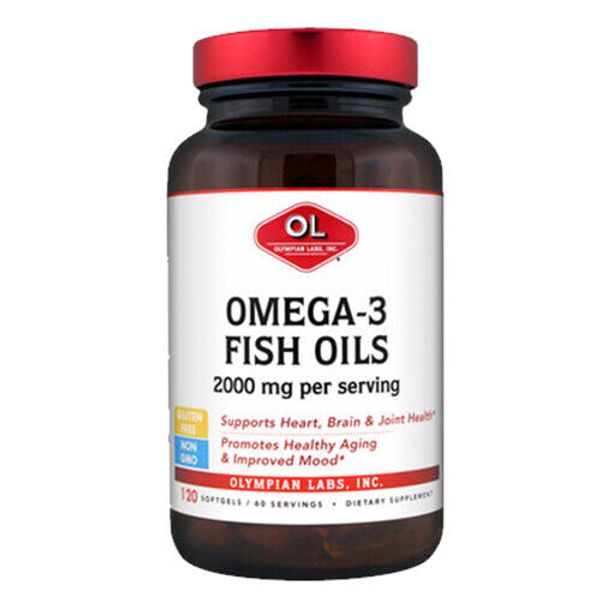 Omega 3 Fish Oils 120 sg 2000 mg by Olympian Labs