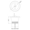 Fireclay Cleaner Sink Waste with Plug - Chrome