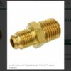 1/4 MFL X 1/4 NPT BRASS ADAPTER LEFT HAND THREAD # B88-44LH