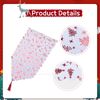 Red Xmas Tree Table Runner - White Table Runner for Christmas Dinner Party - Centrepiece & Decoration