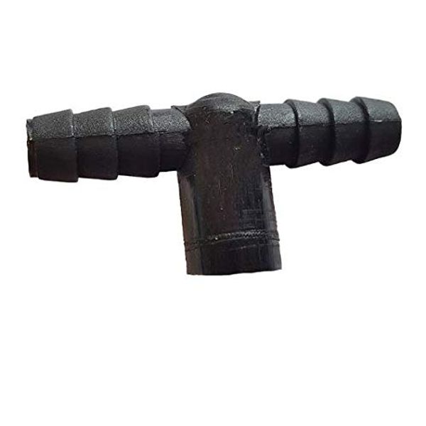 T Piece 8mm - Black (Pack of 10)