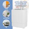 Light Twin Tub Washing Machine Dryer & Spin Washer Top Load Saving Space