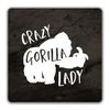 Shopagift Crazy Gorilla Lady 2 Pack Coasters - 9cm x 9cm
