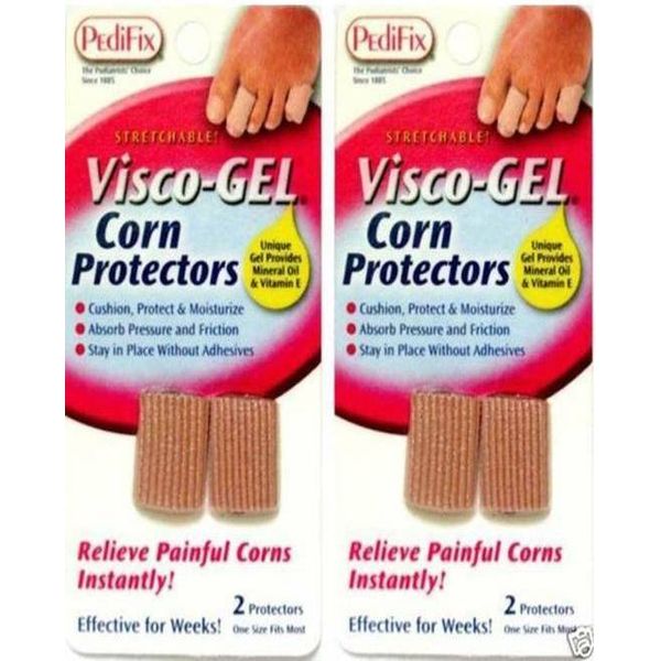 (2 PACK) Pedifix Visco Gel  Corn Protectors, One Size Fits Most