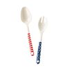 Stars and Stripes Bamboo Serving Spoon and Fork